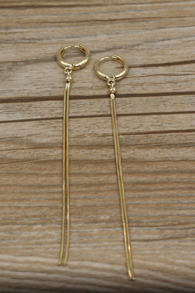 Fashion tassel long earrings