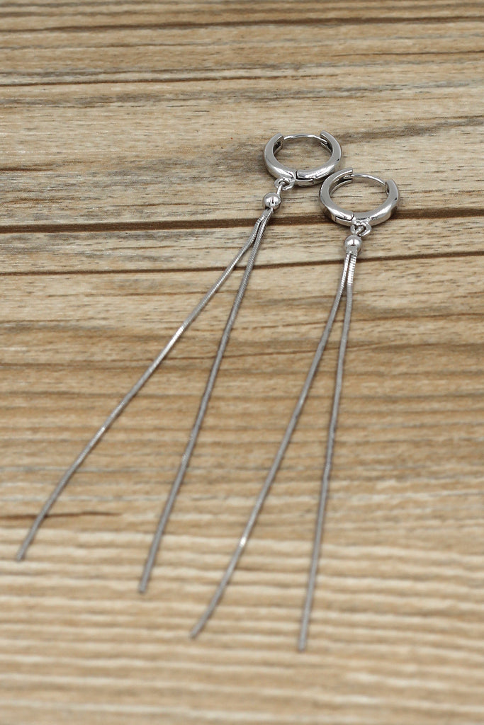 Fashion tassel long earrings