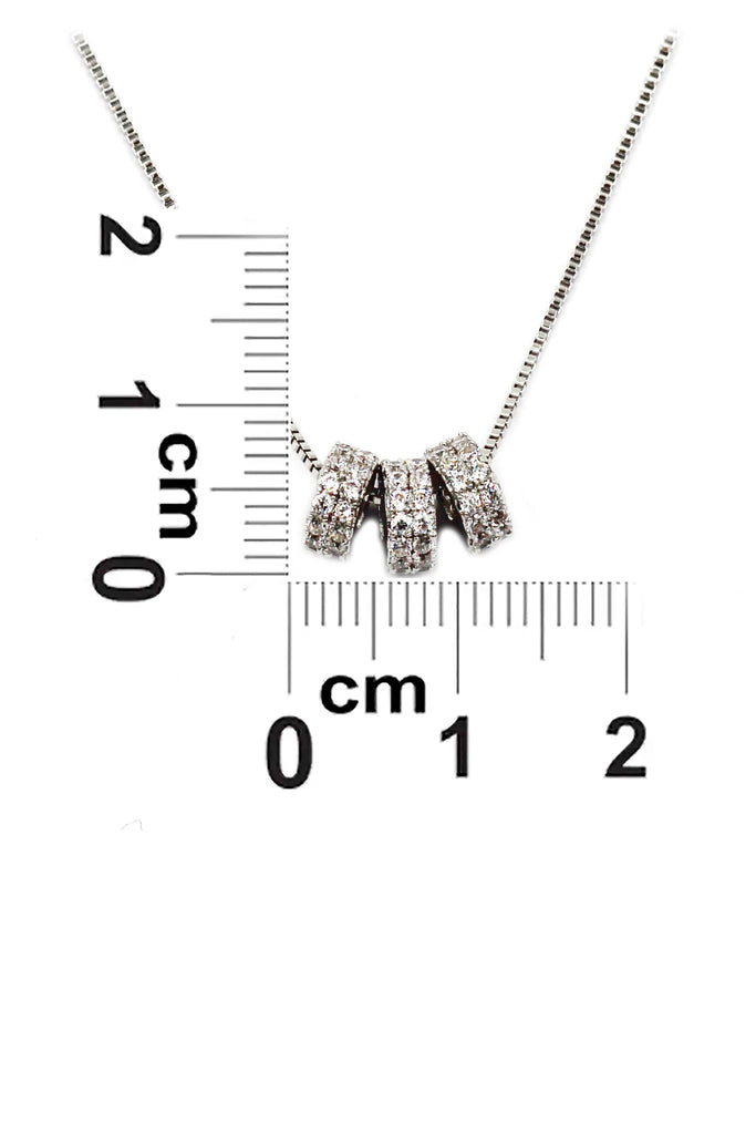 elegant crystal mini circle clavicle necklace