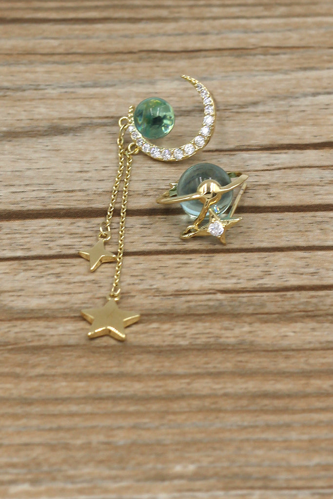 Fashion Moon Planet Earrings
