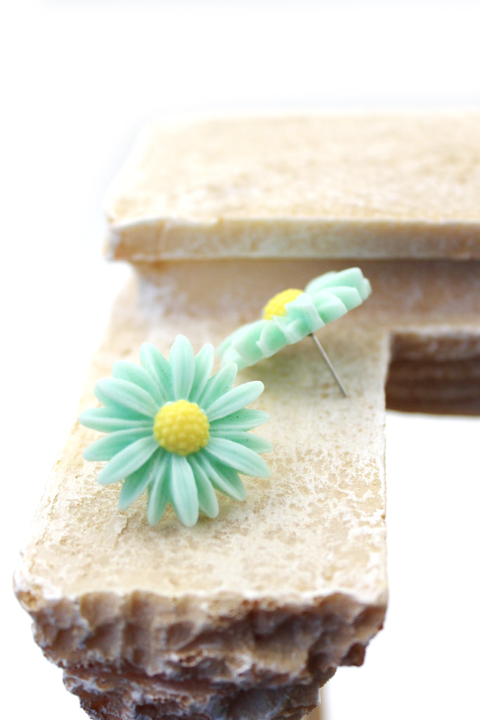 sun flower daisy earrings