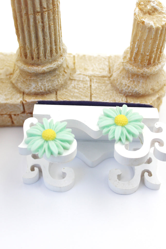 sun flower daisy earrings