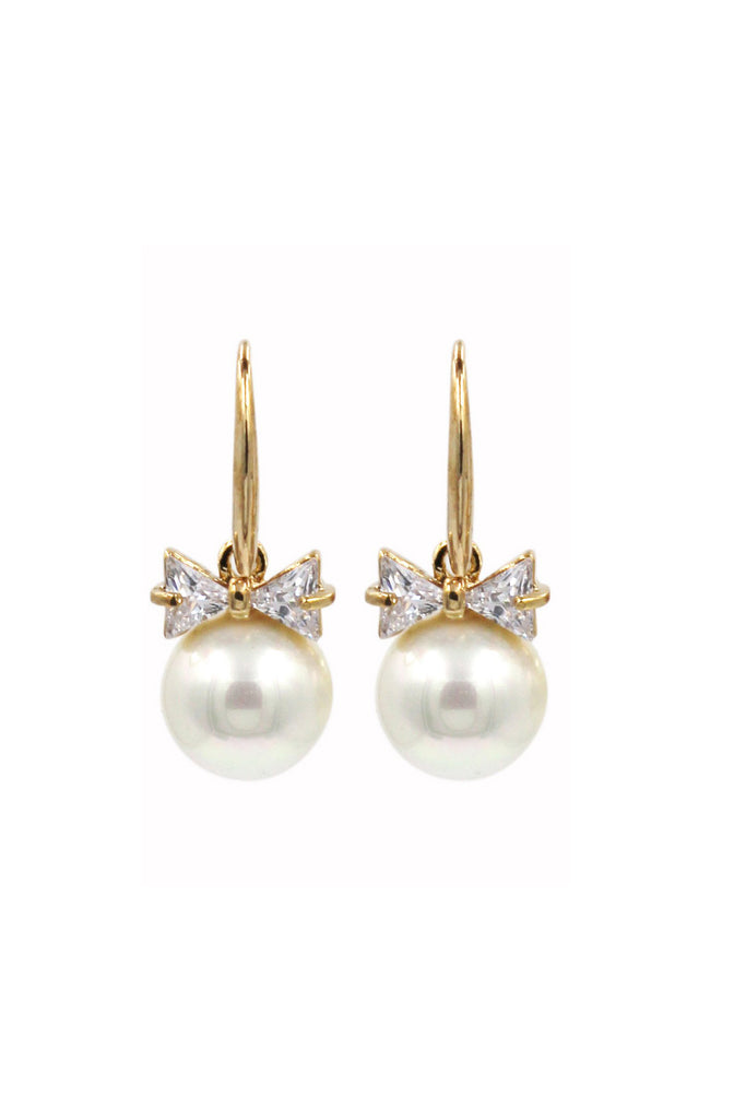 elegant pearl necklace earrings set