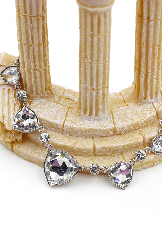Fashion Triangle crystal necklace