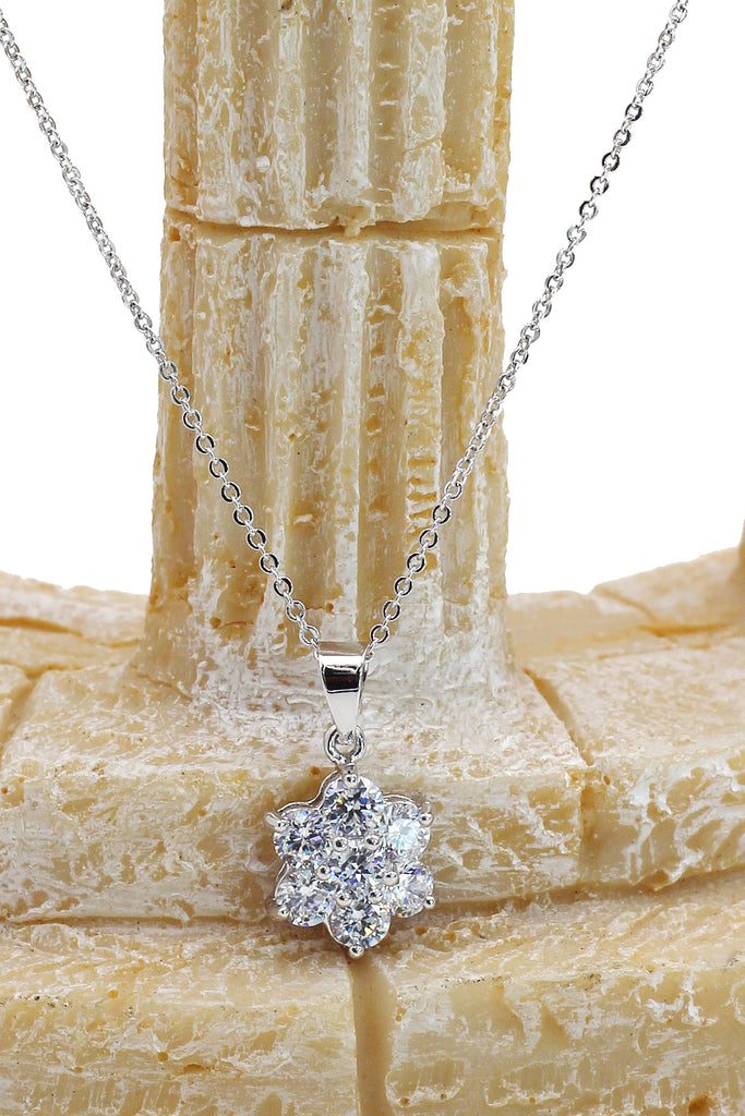 shining crystal star three-piece silver set