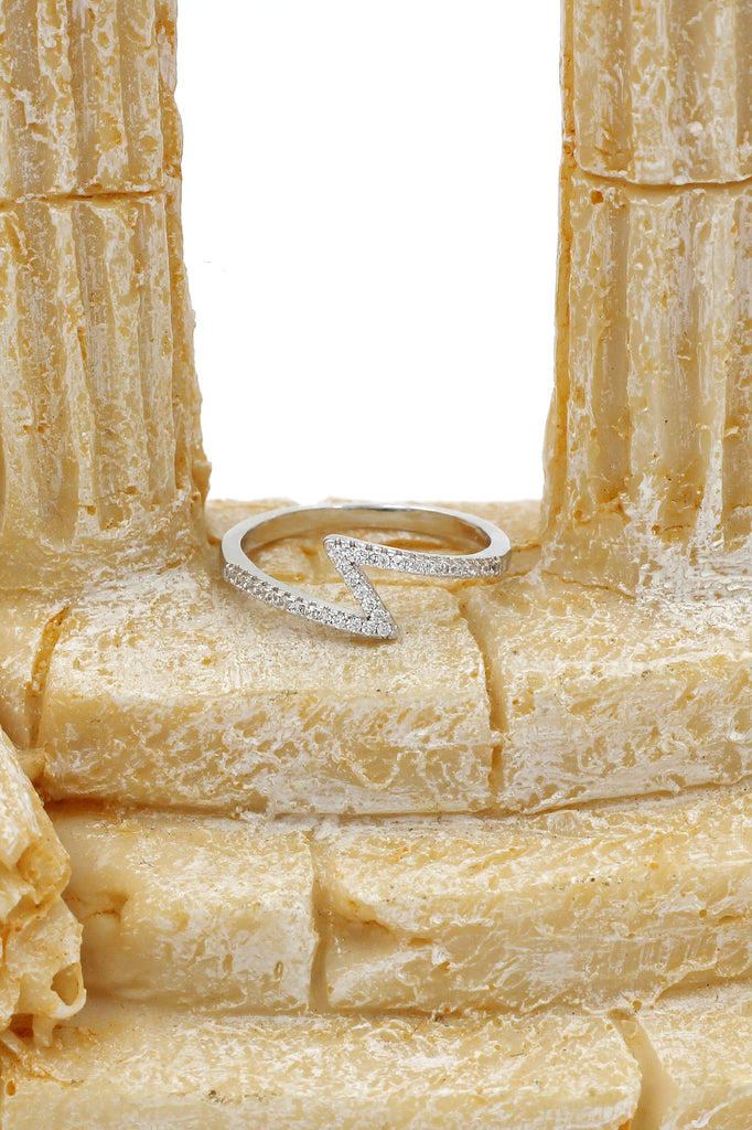 fashion irregular crystal ring