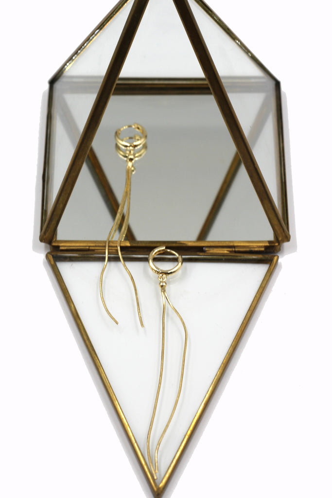 Fashion tassel long earrings