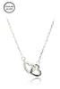 delicate sterling silver heart necklace