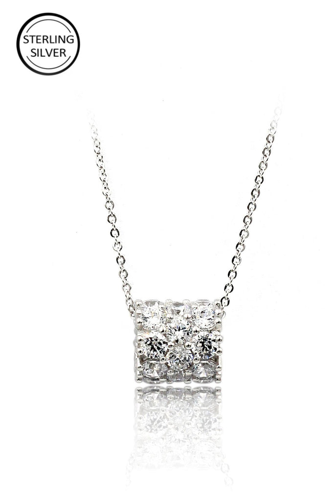 group inlaid crystal round earrings necklace set