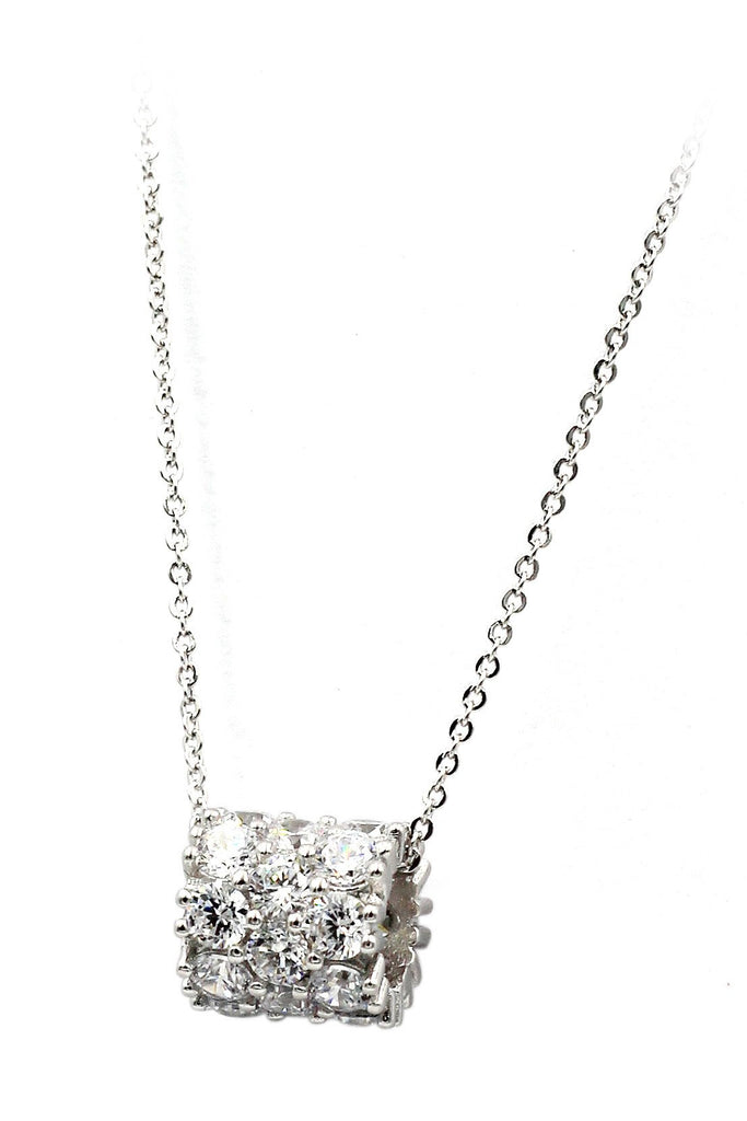 group inlaid crystal round earrings necklace set