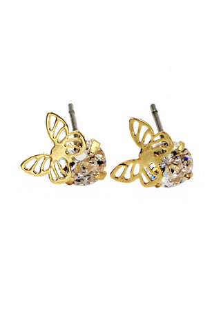 lovely cute star crystal earrings