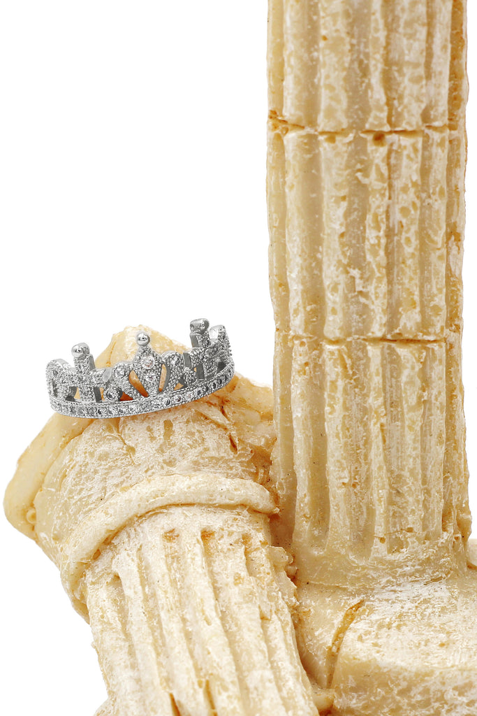 fashion crown micro inlaid ring
