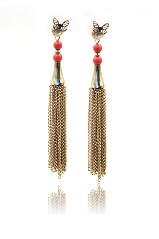 crystal wire earrings