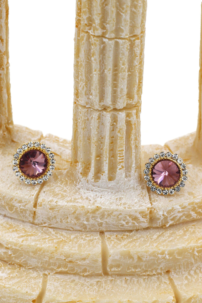 glittering crystal earrings