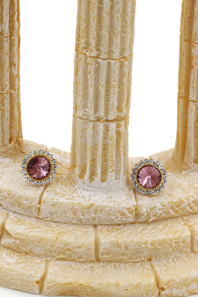 glittering crystal earrings