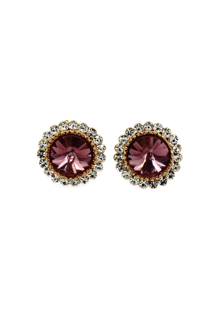 glittering crystal earrings