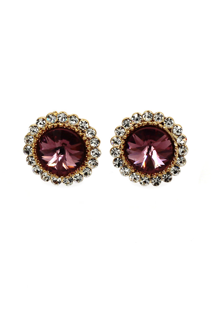 glittering crystal earrings