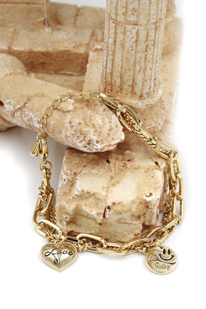 Fashion niche smiley face bracelet