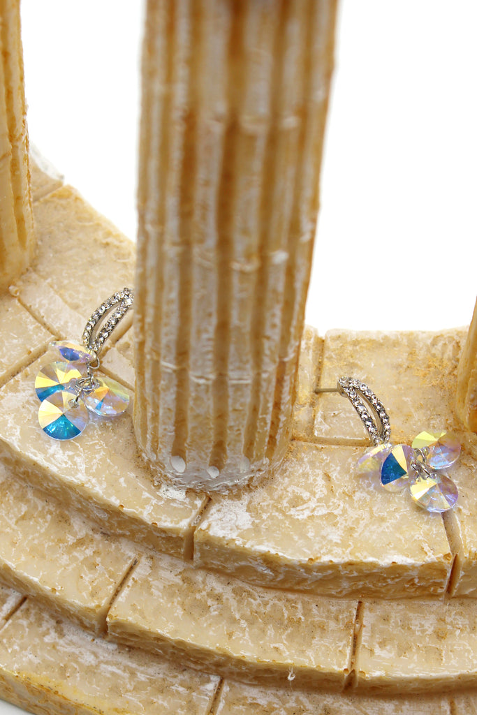 fashion sparkling swarovski crystal earrings