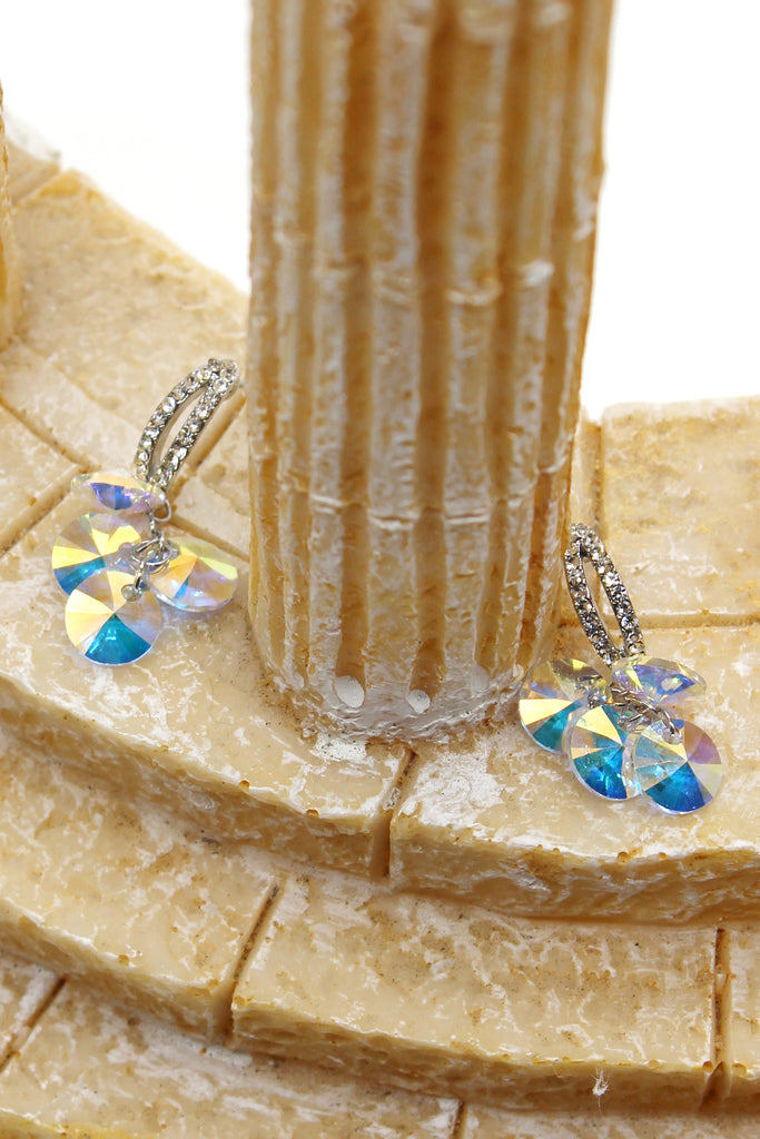 fashion sparkling swarovski crystal earrings