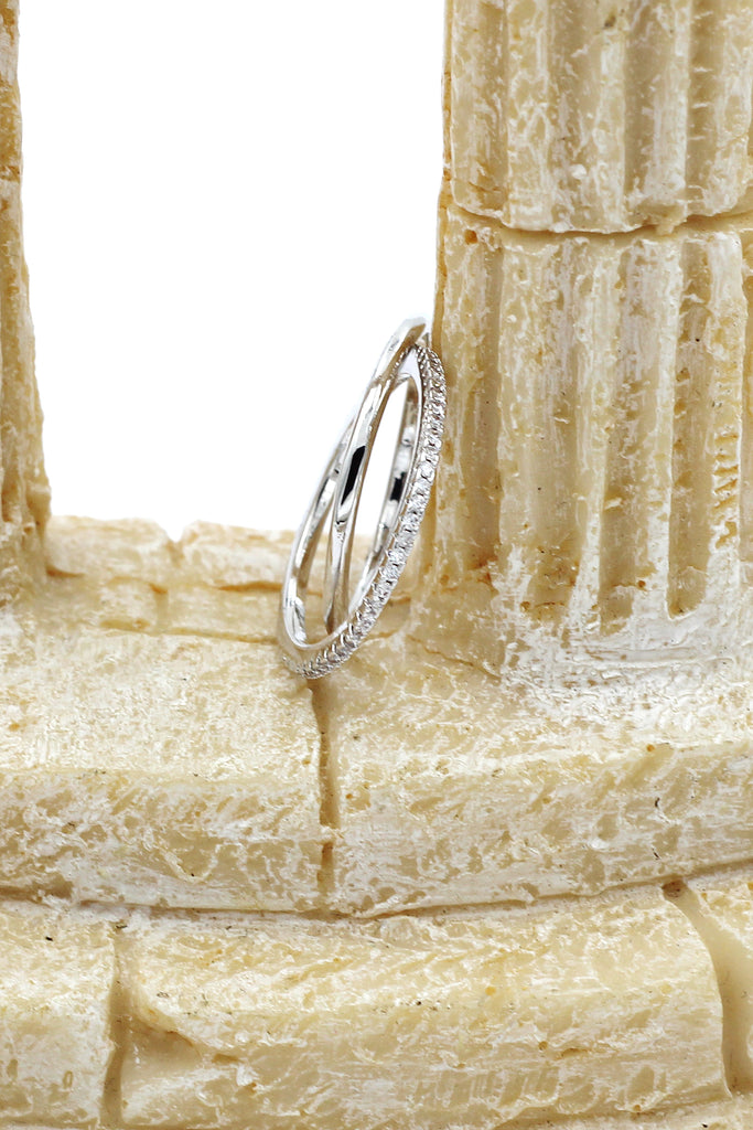 fashion simple crystal ring