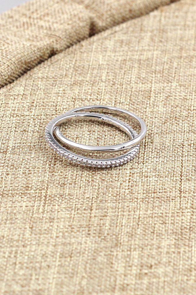 fashion simple crystal ring