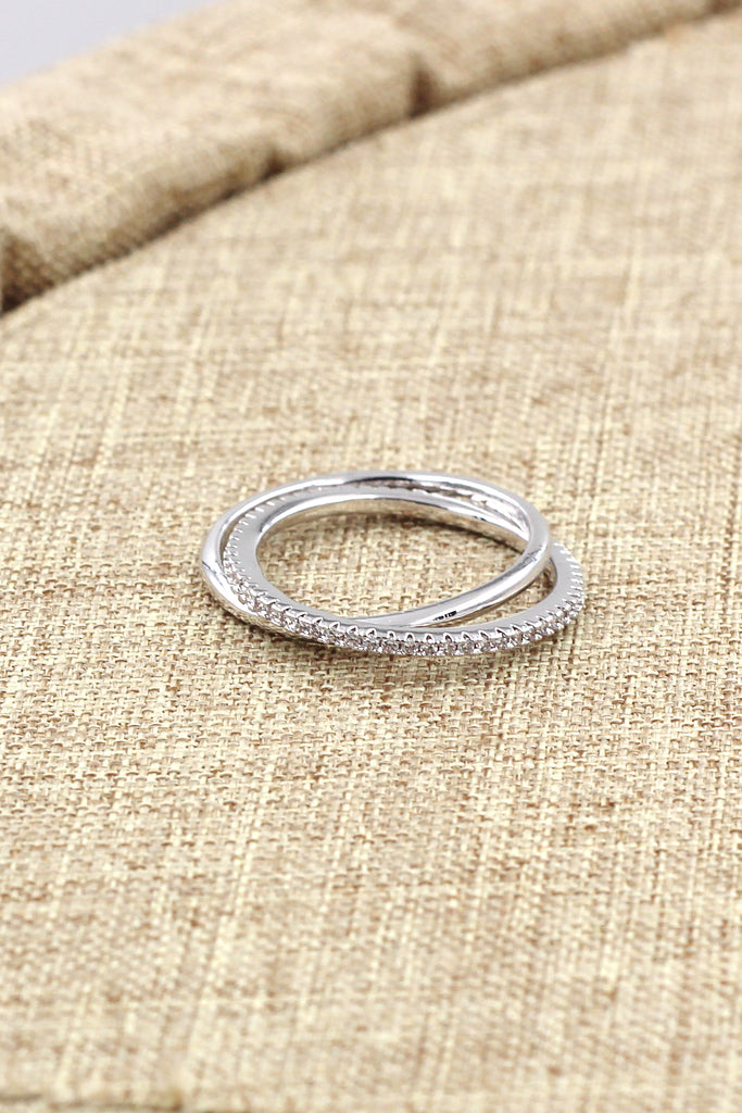fashion simple crystal ring