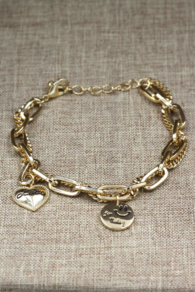 Fashion niche smiley face bracelet