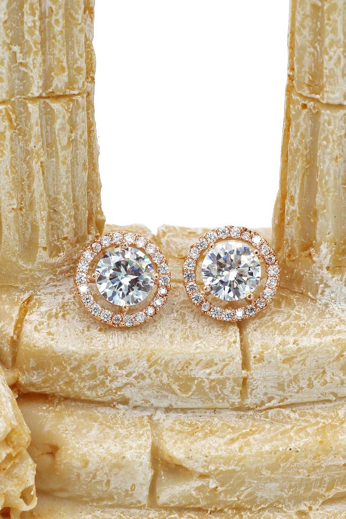 sparkling shining crystal earrings