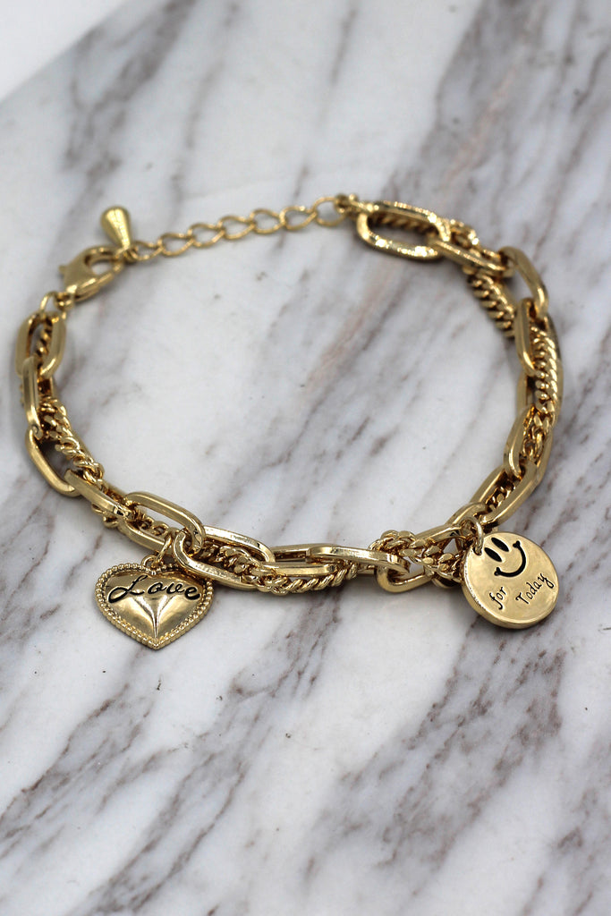 Fashion niche smiley face bracelet