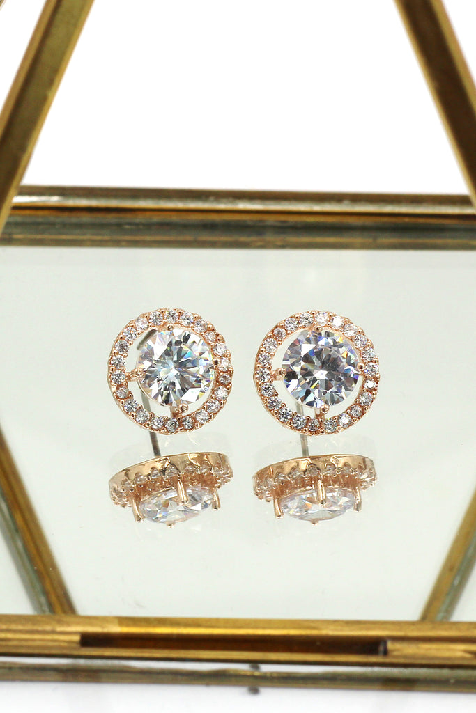 sparkling shining crystal earrings