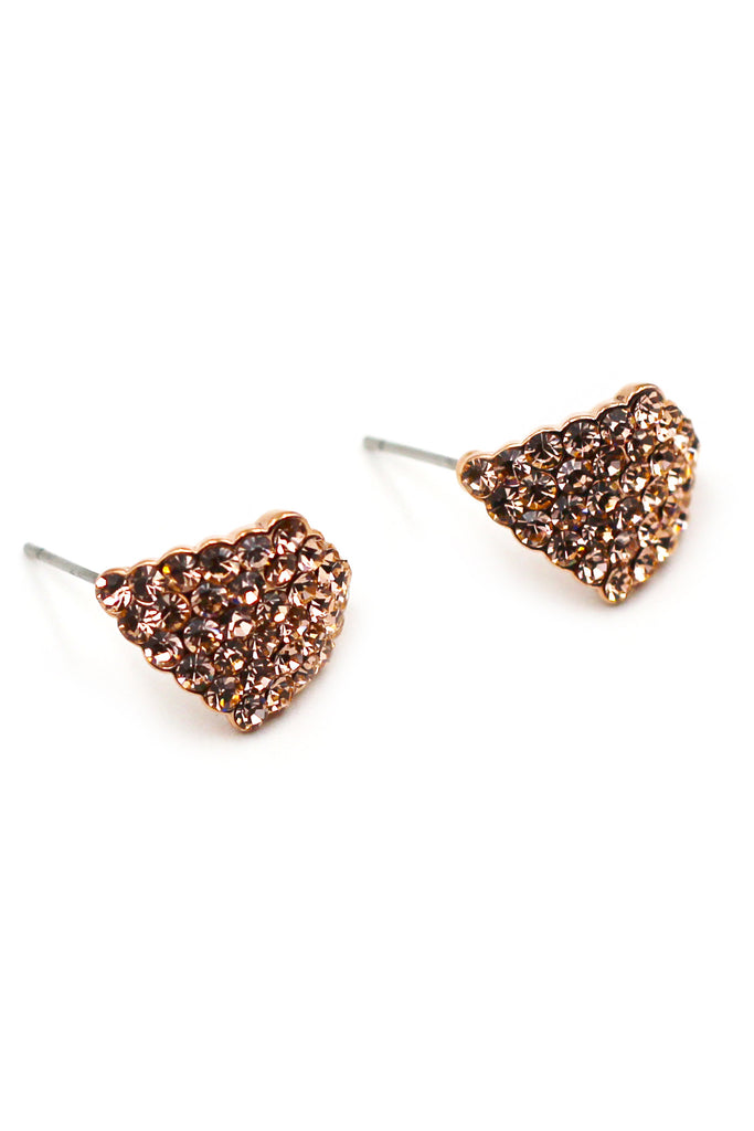 Rhombic crystal earrings
