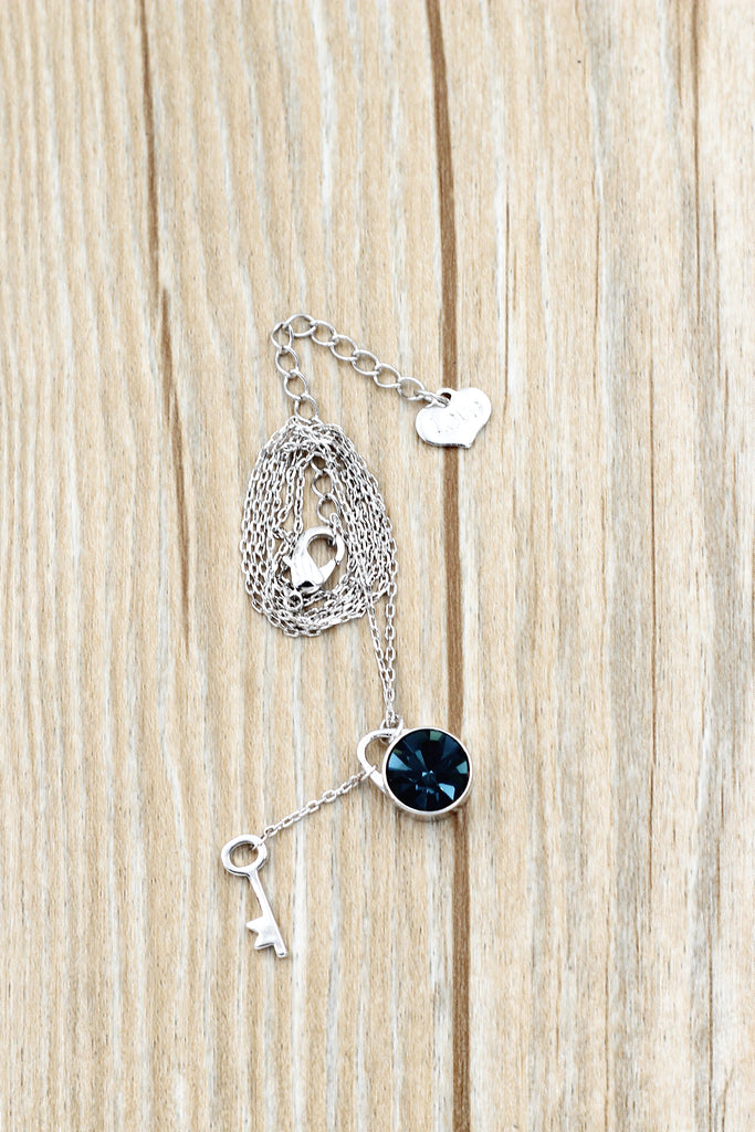 green small fresh crystal pendant necklace