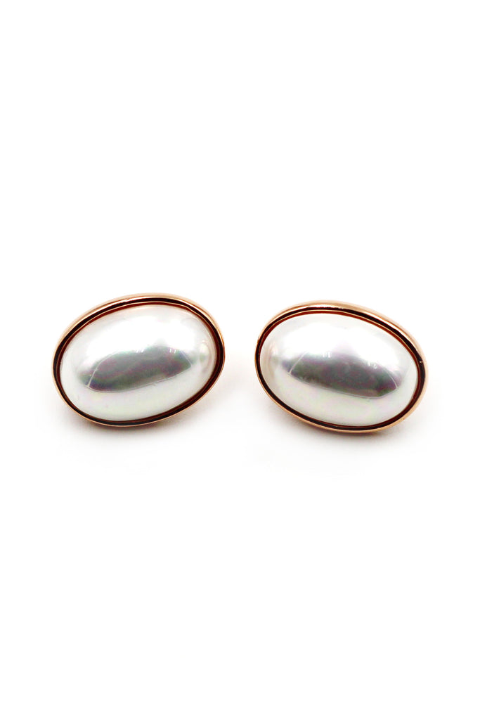 Fashion big pearl earrings