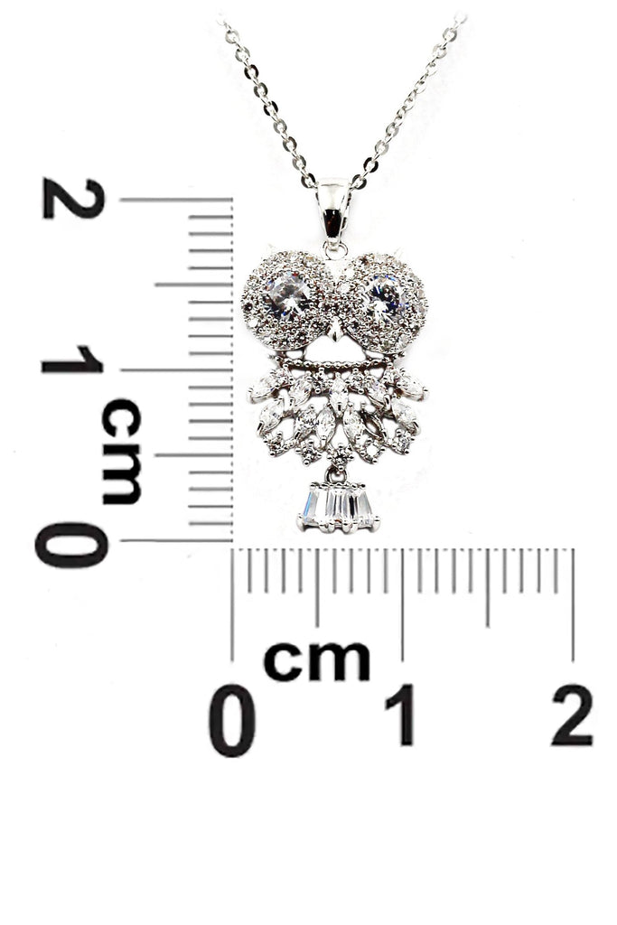 Fashion owl necklace earrings set