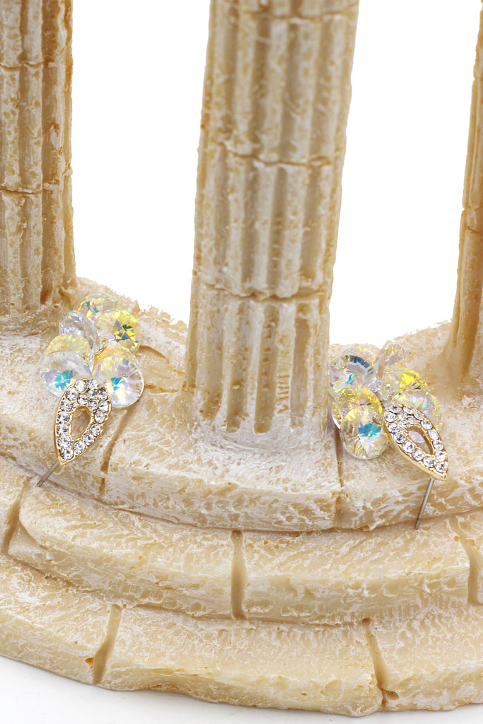 sparkling drop swarovski crystal earrings