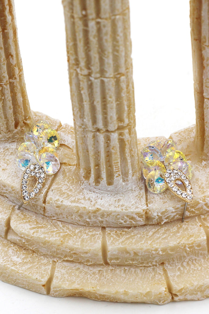 sparkling drop swarovski crystal earrings