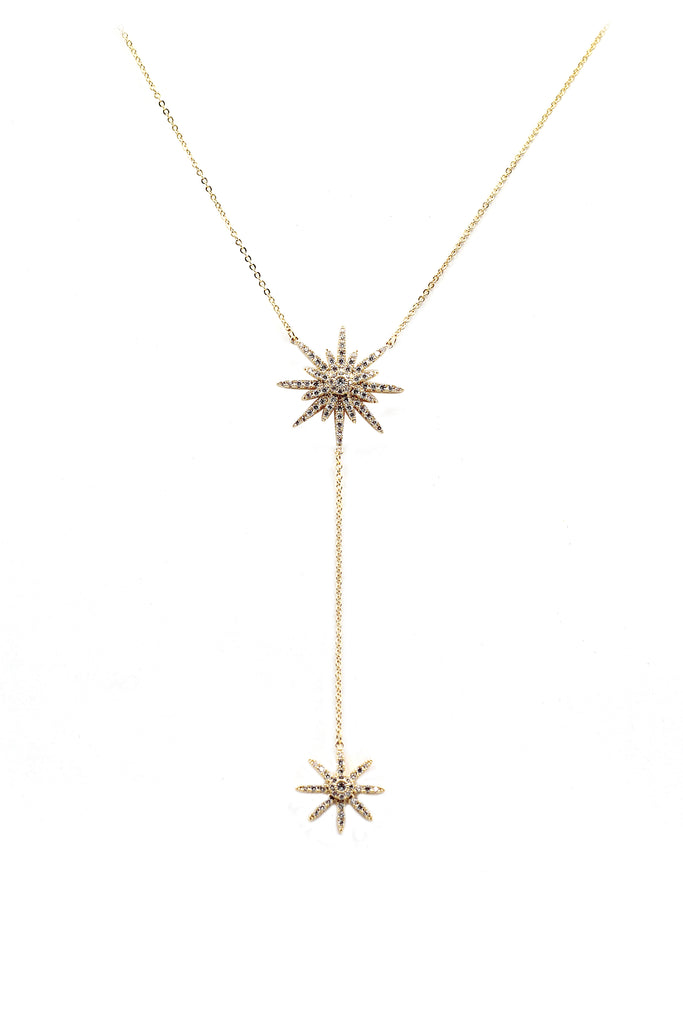 fashion starfish crystal necklace