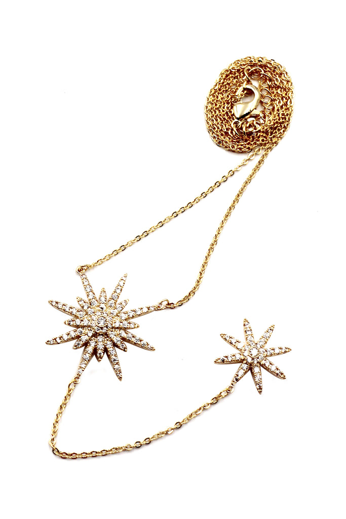 fashion starfish crystal necklace