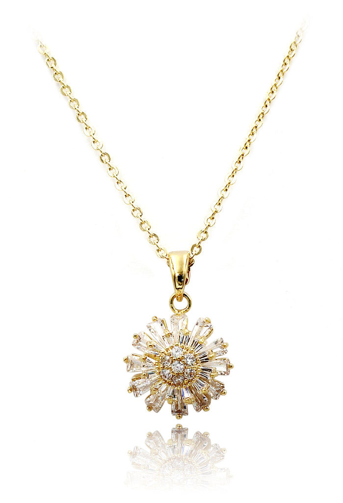 brilliant little sun crystal necklace