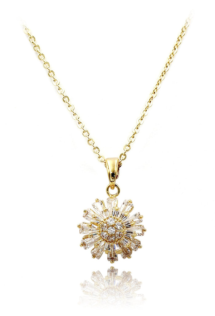 elegant necklace earrings crystal set
