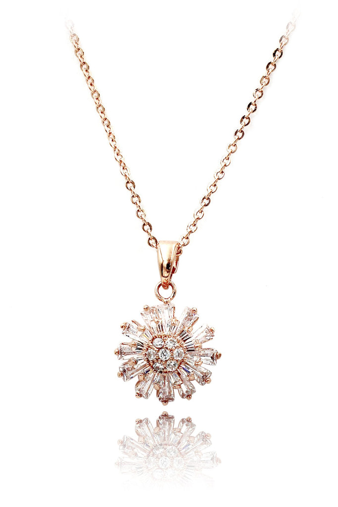 elegant necklace earrings crystal set