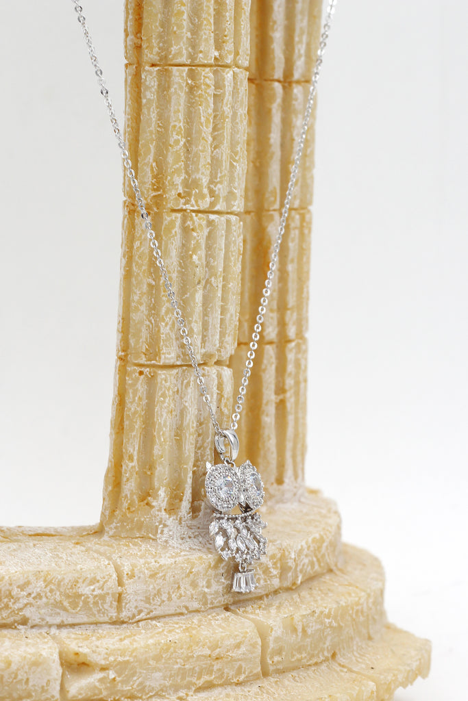 owl crystal necklace