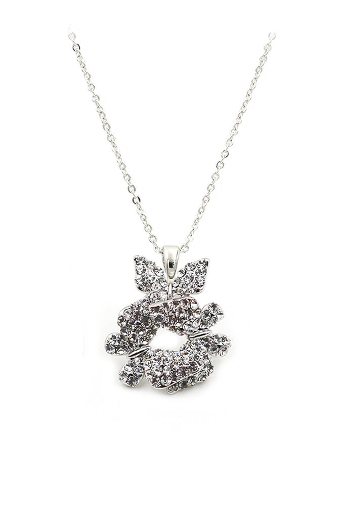 fashion butterfly crystal necklace