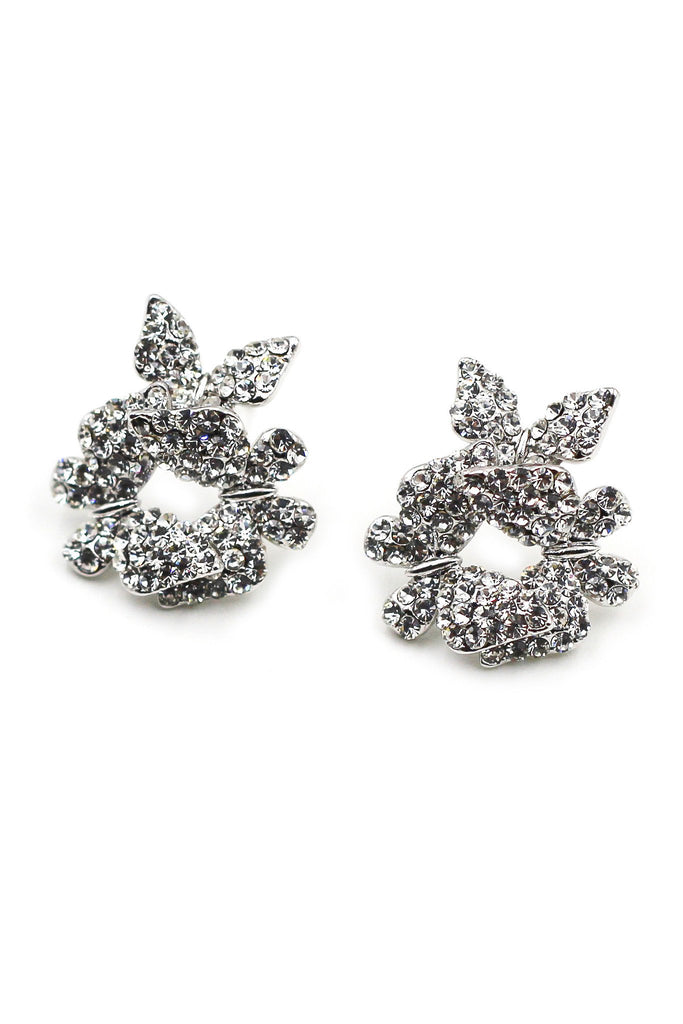 fashion butterfly crystal earring necklace set