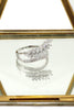 fashion small crystal tassel silver ring
