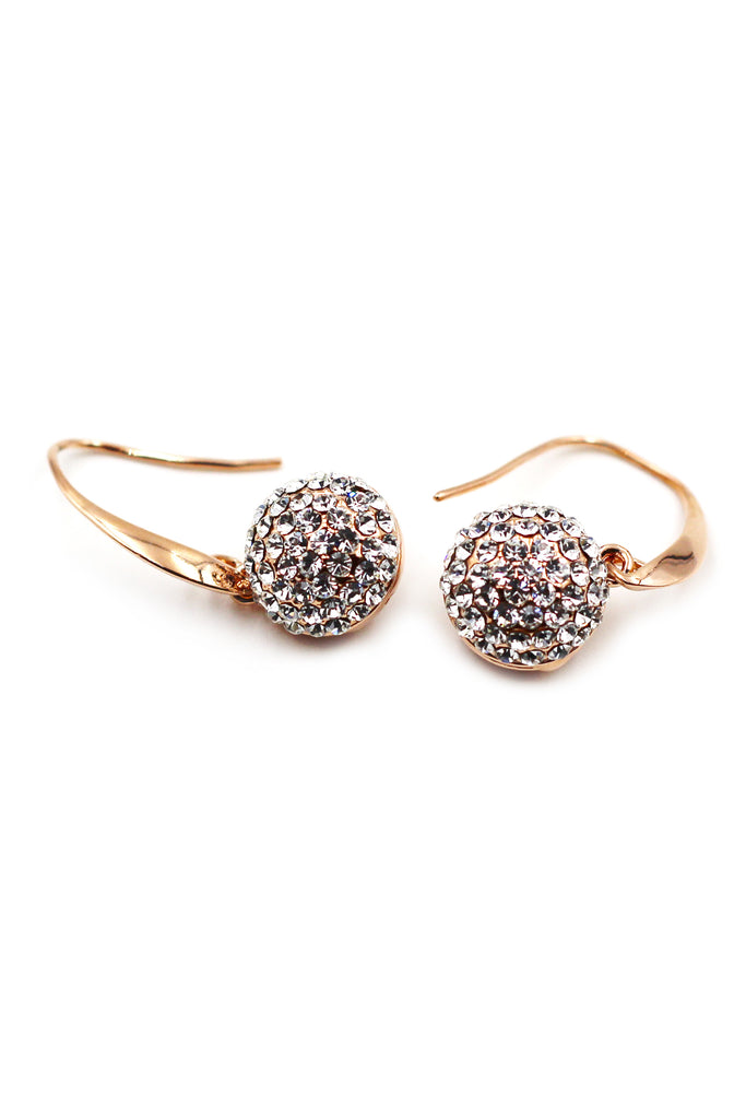 Fashion ball crystal earrings