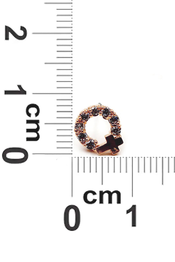 Mini crystal earrings