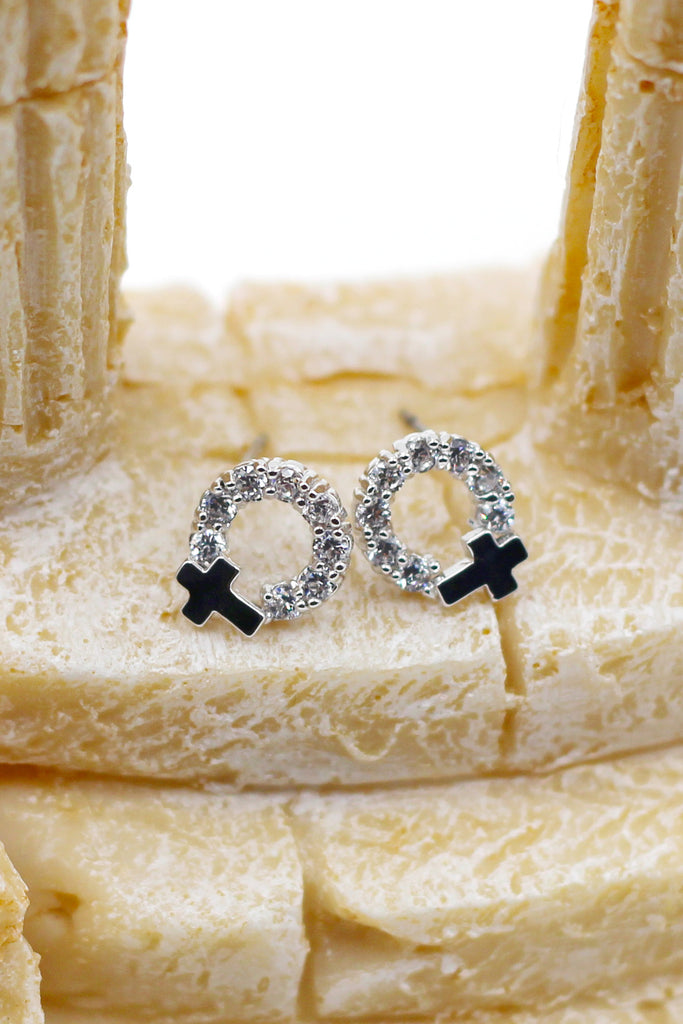 Mini crystal earrings