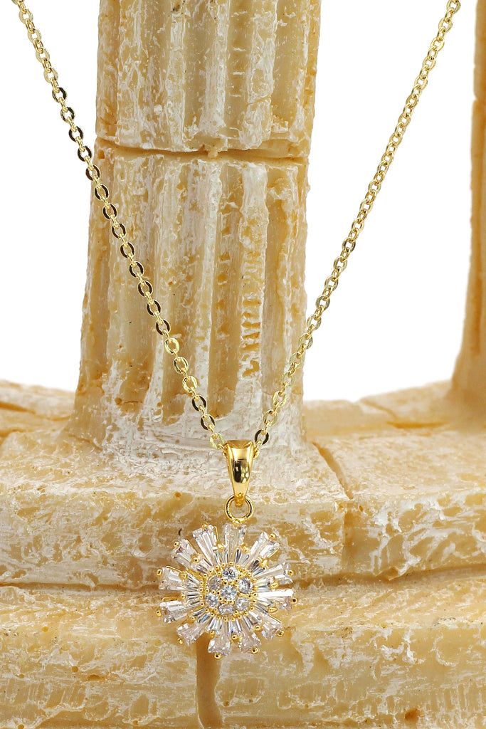 brilliant little sun crystal necklace